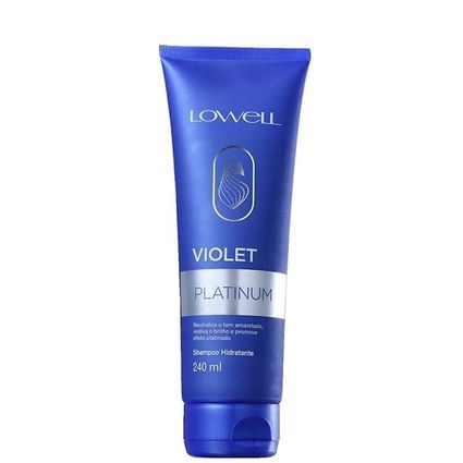 Shampoo Hidratante Matizador Lowell Violet Platinum 240ml