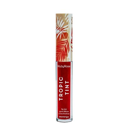 Batom Lip Tint Ruby Rose Tropic Morango 2,5ml