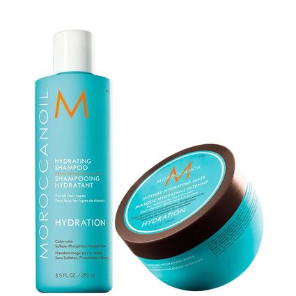 Kit Shampoo e Máscara Moroccanoil Hydration Intensa 250ml