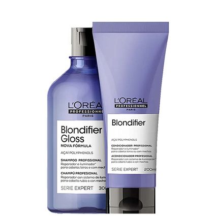 Kit Shampoo e Condicionador Loréal Blondifier Gloss Home Care