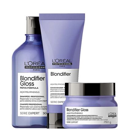 Kit Tratamento Loréal Blondifier Gloss Illuminator Home Care