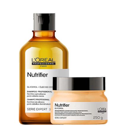 Kit Shampoo e Máscara Loréal Nutrifier Home Care