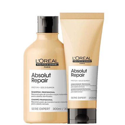 Kit Shampoo e Condicionador Loréal Gold Quinoa Home Care