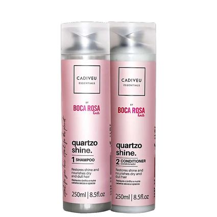 Kit Shampoo e Condicionador Cadiveu Boca Rosa Quartzo 250ml