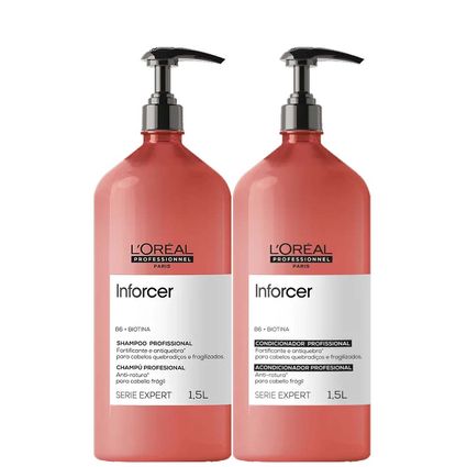 Kit Shampoo e Condicionador Loréal Inforcer 1,5 Litro