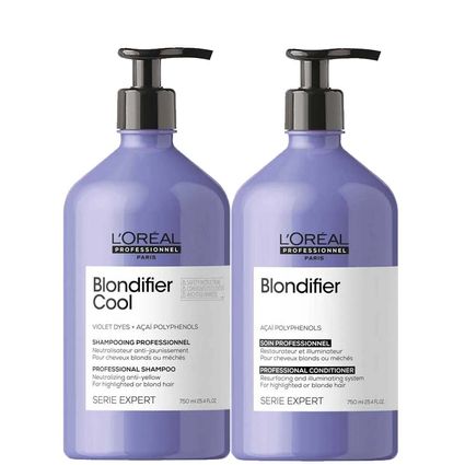Kit Shampoo e Condicionador Loréal Blondifier Cool 750ml