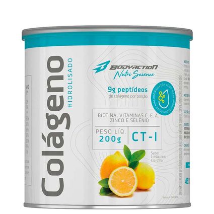 Colágeno Hidrolisado Bodyaction Nutri Science Limão 200g