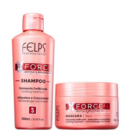 Kit Shampoo e Máscara Fortalecedora Felps X Force Home Care