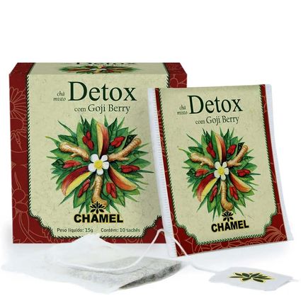 Chá Lowtox (Detox) Chamel Caixa com 10 Sachês 15g