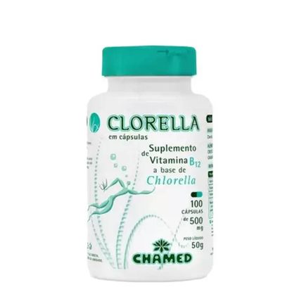 Suplemento Alimentar Chamel Clorella 100 Cápsulas 500mg