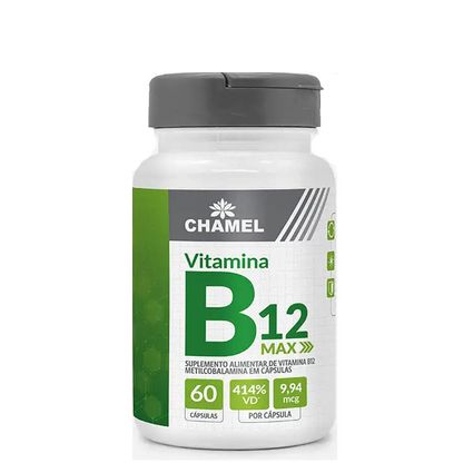 Suplemento Chamel Vitamina B12 Metilcobalamina 60 Cápsulas