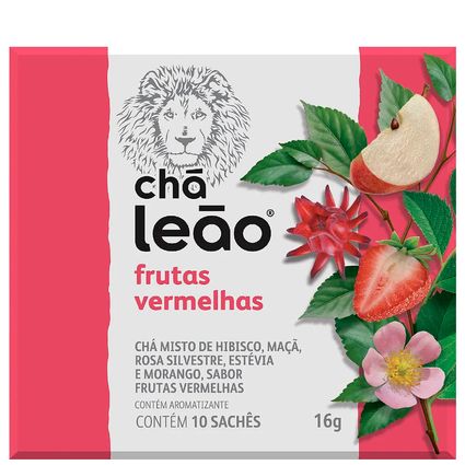 Chá Leão Frutas Vermelhas 10 Sachês 16g