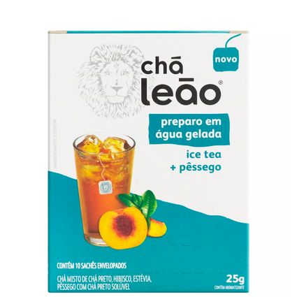 Chá Leão Gelado Ice Tea Com Pêssego 10un 25g