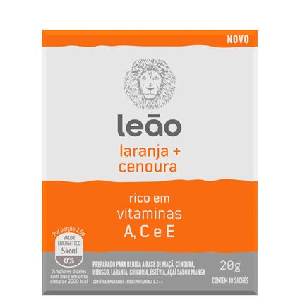 Chá Leão Vitamínico Laranja com Cenoura 10 Um 20g