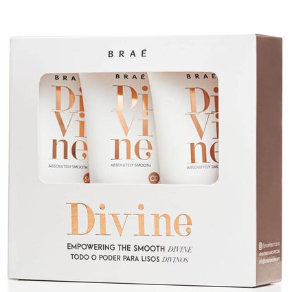 Kit Travel Size Shampoo Cond Máscara Braé Divine 60ml