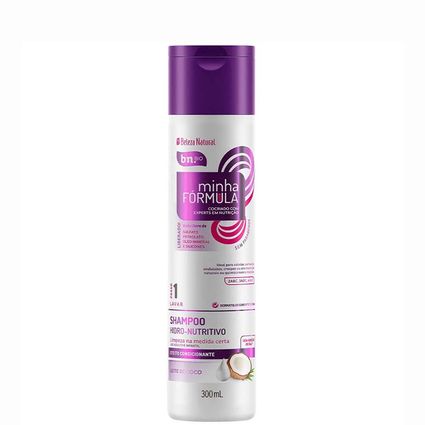 Shampoo Hidro-nutritivo Beleza Natural Leite de Coco 300ml