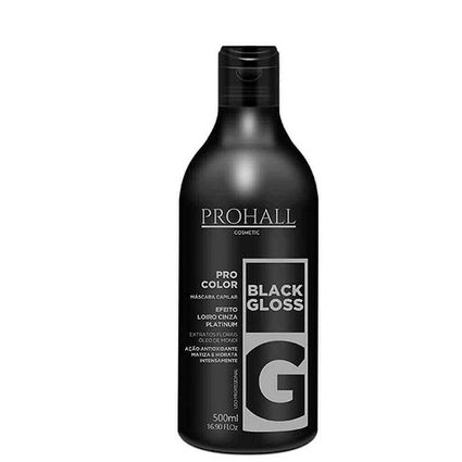 Máscara Matizadora Prohall Black Gloss 500ml