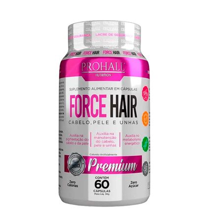 Suplemento Capilar Prohall Force Hair 60 Cápsulas