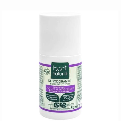 Desodorante Roll-on Boni Natural Coco e Magnésio 55ml