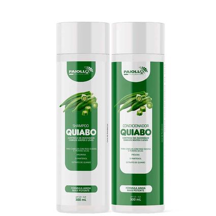 Kit Shampoo e Condicionador Paiolla Quiabo Home Care