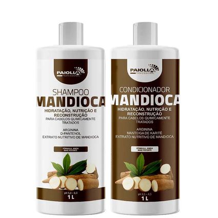 Kit Shampoo e Condicionador Paiolla Mandioca Salão