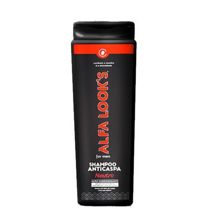 Shampoo Anticaspa Alfa Looks Neutro 400ml